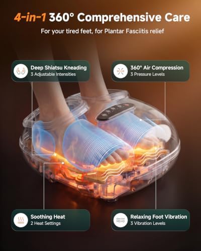 Snailax 4-in-1 Foot Massager with Heat 2026 Upgraded FSA Eligible Item - Image 2