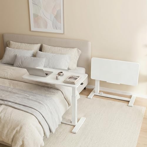DUMOS Adjustable Rolling Desk, Standing Desks, Overbed Table - Image 2