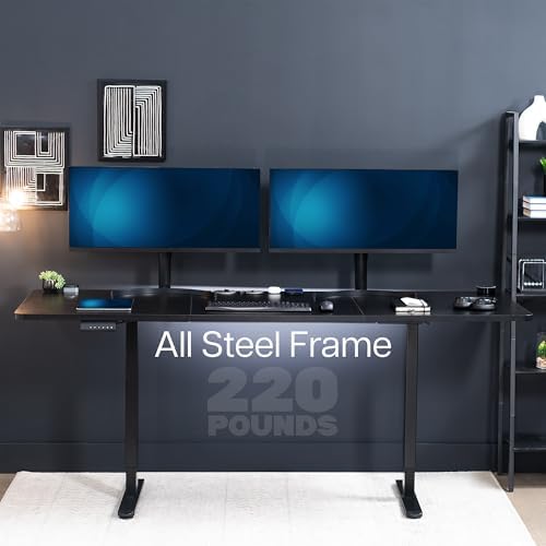 VIVO Black 83 x 30 in Standing Desk, DESK-KIT-E2B84-30B - Image 6