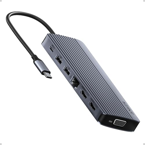 Anker Laptop Docking Station 3 Monitors, 14in1 USBC Hub with Triple Display by Anker