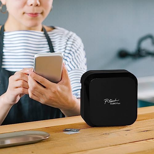 Brother P-touch CUBE Plus Bluetooth Label Maker (PT-P710BT), Black - Image 3