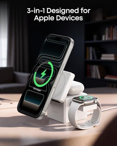 Anker 3-in-1 Cube MagSafe Compatible Qi2 15W Foldable Charging Station - Image 3