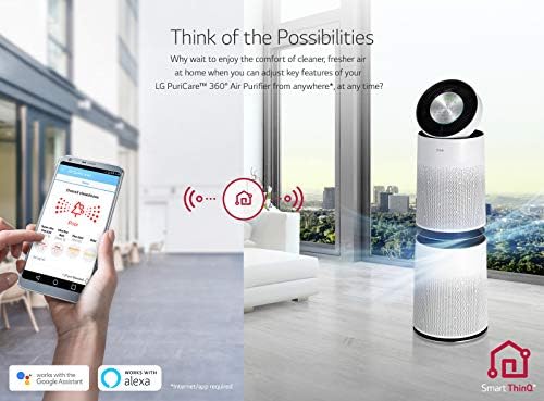 LG PuriCare 360-Degree Air Purifier with SmartThinQ Wi-Fi and Voice Control, AS560DWR0 - Image 6