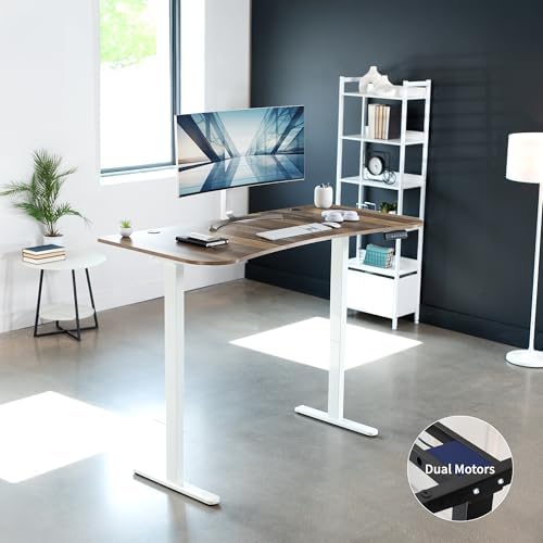 VIVO Reclaimed Wood 60 x 24 in Standing Desk, DESK-KIT-E2W1P - Image 4