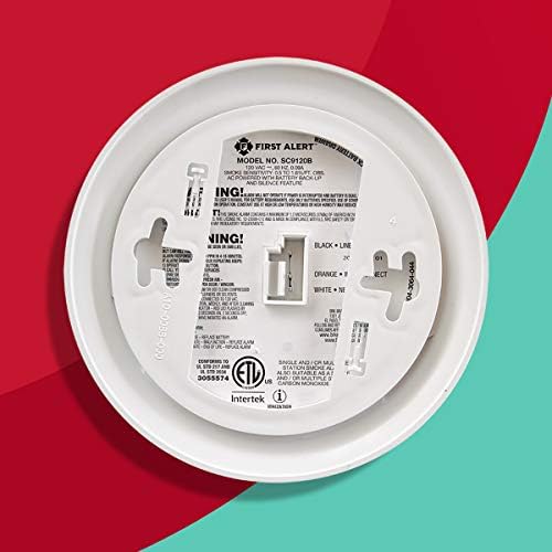 First Alert BRK SC9120B-6 Hardwired Smoke and Carbon Monoxide Detector (CO) with Battery Backup. 6-Pack , White - Image 6