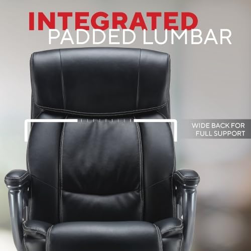 Staples Lockland Ergonomic Leather Manager Big & Tall Chair,400 lb Capacity - Image 5