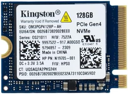 Kingston 128GB Gaming M.2 2230 PCIe NVMe Internal Solid State Drive (SSD) - Stream Deck, Laptop & Desktop Compatible by Unknown