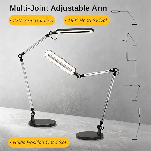 OTUS LED Architect Desk Lamp for Home Office, Adjustable Swing Arm - Image 5