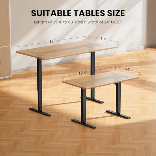 ErGear Electric Standing Desk Legs for 39.4-63.3 inch Desktops, 176 lbs - Image 4