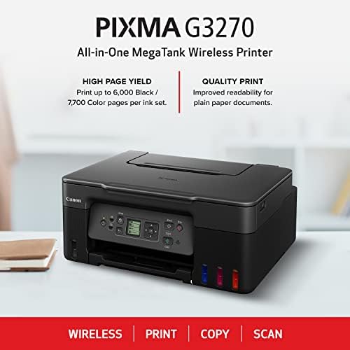 Canon MegaTank G3270 All-in-One Wireless Color Printer - Image 3