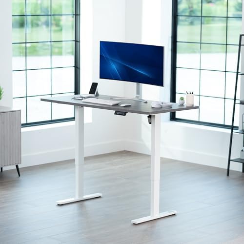 VIVO Dark Gray 60 x 30 in Standing Desk, DESK-KIT-1W6G-30 - Image 2