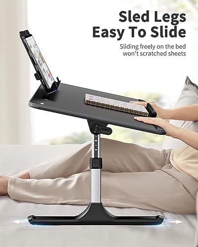 SAIJI Lap Desk for Bed, X-Large Foldable Laptop Table with Book Stand - Image 4