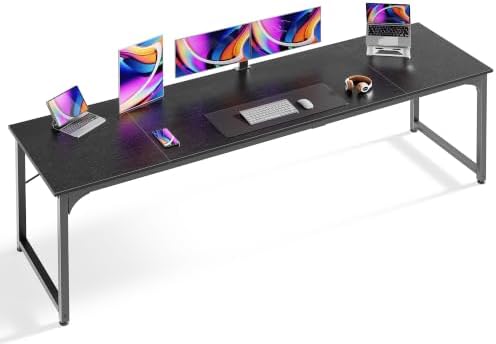 Huuger Computer Desk, 86.6 Inch Home Office Desk by Huuger