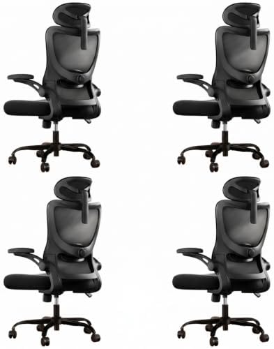 Marsail Ergonomic Office Chair with 3D Armrests, Pack of 4 by Marsail