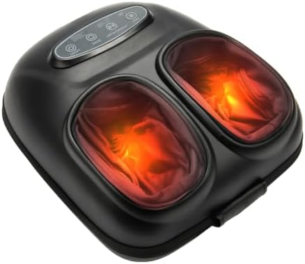 LINGTENG Foot Massager, Heated Foot Massager (Dark Gray) by LINGTENG
