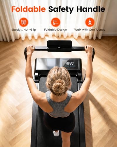 Walking Pad Treadmill with Incline and Handle Bar for Home Office - Image 2