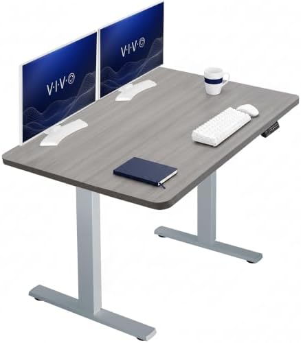 VIVO Dark Gray 48 x 30 in Standing Desk, DESK-KIT-1G5G by VIVO