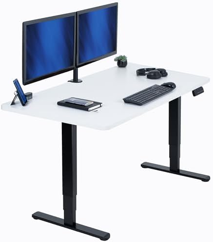 VIVO White 55 x 28 in Standing Desk, DESK-KIT-2B55W by VIVO