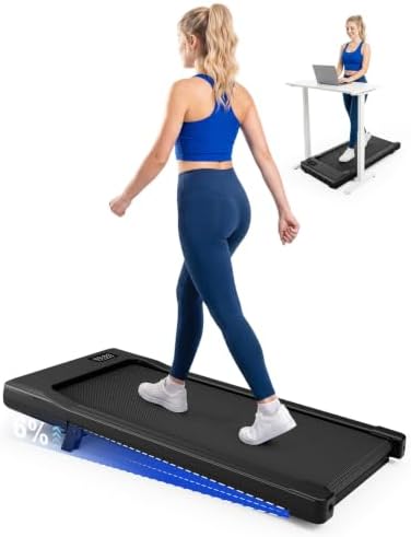 MJWW 6% Incline Walking Pad, Smart AI Under Desk Treadmill for Home by MJWW