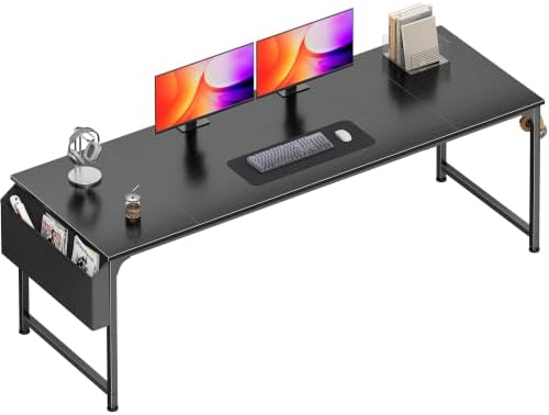 PRAISUN 79'' Computer Desk with Fabric Storage Bag by PRAISUN