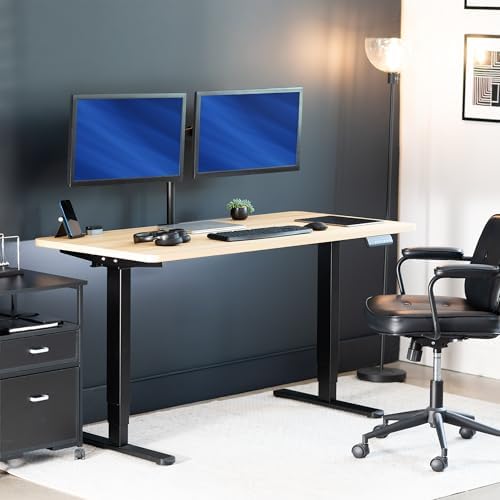 VIVO Light Wood 60 x 24 in Standing Desk, DESK-KIT-2B6C - Image 2