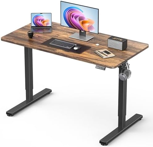 40" Small Electric Standing Desk Adjustable Height for Home Office by XyndyxErgonomicDesign