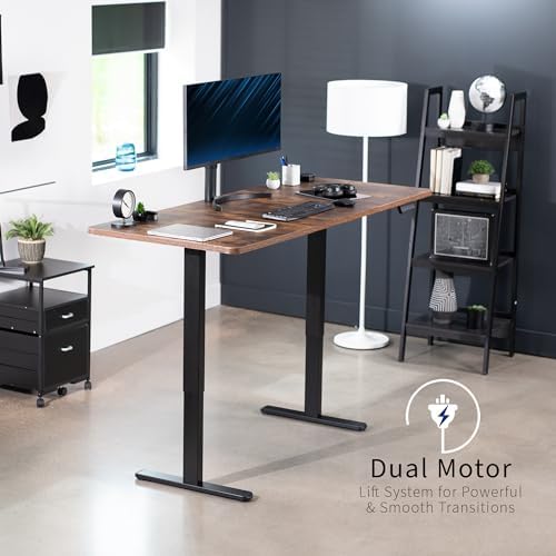 VIVO Rustic Vintage Brown 71 x 30 in Standing Desk, DESK-KIT-E2B7N - Image 3