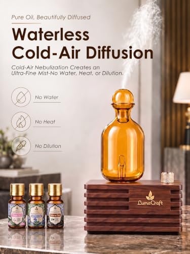 Waterless Essential Oil Diffuser for Home with 3 Oils, 4 Modes - Image 2