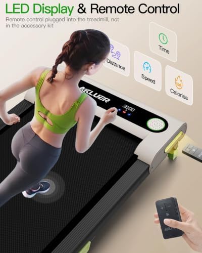 AKLUER Walking Pad Treadmill - 2.5HP Under Desk Treadmill with Incline - Image 3