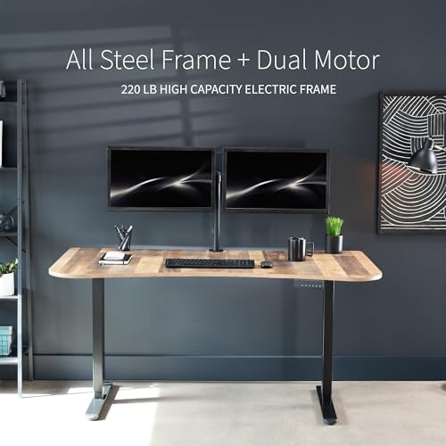 VIVO Reclaimed Wood 60 x 24 in Standing Desk, DESK-KIT-E2B1P - Image 6