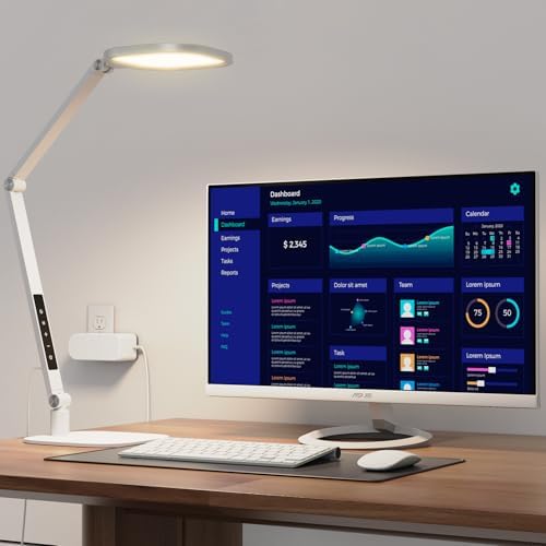 LitONES LED Desk Lamp for Home Office, Soft Edge-lit Design, Modern Style by LitONES