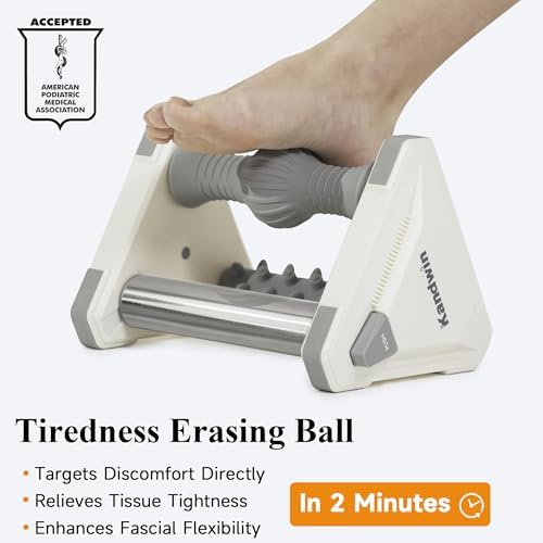 Icing Foot Roller Massager for Plantar Fasciitis Relief, Cold Therapy Massage Tool for Heel Arch Pain & Sore Tired Feet, Runners, Athletes, Standing Workers, Home Office Gym Use, Grey - Image 3