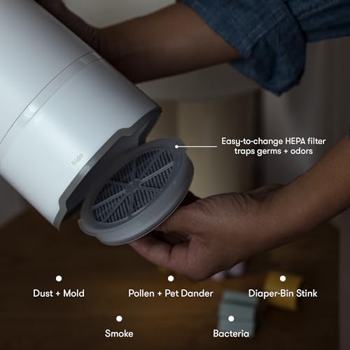 Frida Baby 3-in-1 Baby Air Purifier for Allergy Relief, Sound Machine for Sleeping + Nightlight, HEPA Filter Purifier for Bedroom with 3 Fan Speeds, Easy-Change Filter, Auto-Off Timer - Image 3