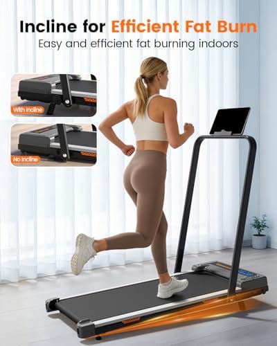 Walking Pad Treadmill for Home, Walking Pad with Incline and Handle Bar - Image 2