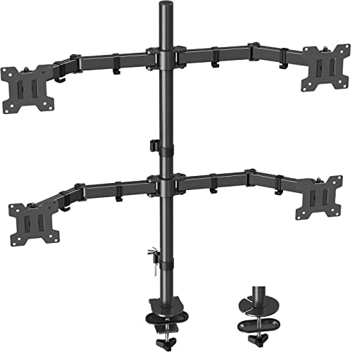 MOUNT PRO 4 Monitor Mount for Max 32" Computer Screens, Up to 17.6lbs Each by MOUNTPRO