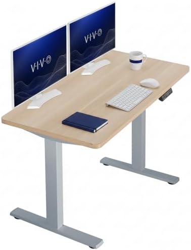 VIVO Light Wood 43 x 24 in Standing Desk, DESK-KIT-1G4C by VIVO