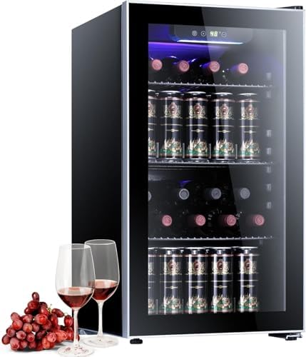 Antarctic Star Wine Cooler Mini Fridge Drink Refrigerator 3.1 Cu.Ft by AntarcticStar