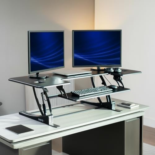 VIVO Black 54 in Standing Desk Converter, DESK-V054V - Image 2