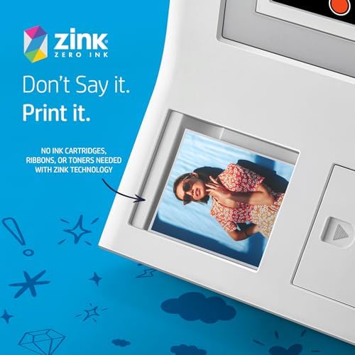 HP Sprocket 3.5 x 4.25" (8.9x10.8 cm) Premium Zink Sticky Back Photo Paper, 50 Sheets, Compatible Only with HP Sprocket 3x4 & Photobooth Photo Printers - Image 4