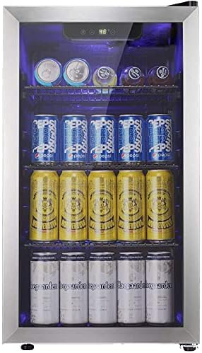 Antarctic Star Beverage Refrigerator -120 Can Mini Fridge for Soda Beer or Wine, Small Drink Dispenser, for Office or Bar with Adjustable Removable Shelves, Black, 3.3 Cu.Ft.… - Image 7
