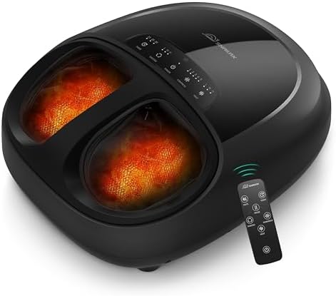 Snailax 2026 Upgraded Foot Massager with Heat,Compression, Shiatsu, Size 15 by Snailax