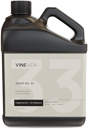 VINEVIDA [128 Fl Oz] Fresh Cut Roses Fragrance Oil for Cold Air Diffusers, Essential Oils for Diffuser Oil Refill & Air Freshener Room Spray by VINEVIDA