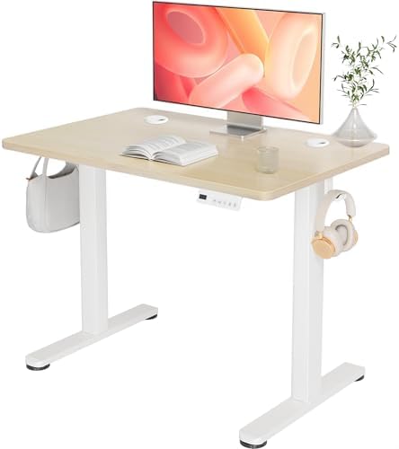 YDN 35 x 20 Inch Nature Electric Standing Desk by YDN