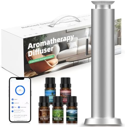 Hotel Waterless Scent Diffuser with 5 Fragrance Oils Covers up 2000 Sq Ft by Unknown