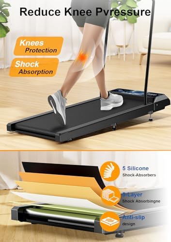 Walking Treadmill Pad with Incline, 2.5HP Under Desk for Home Office (Moon) - Image 6