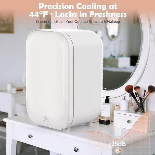 Kikihouse 22L Mini Skincare Fridge, Small Personal Makeup Refrigerator - Image 6
