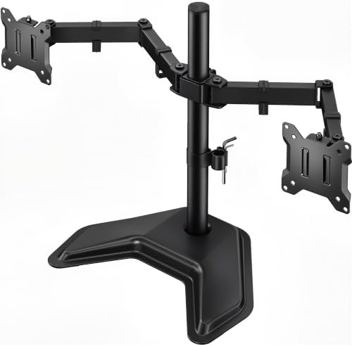 monTEK Freestanding Dual Monitor Stand for 17-32" Screens, 22 lbs Each by monTEK