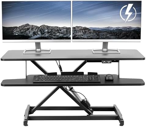 VIVO Black 36 inch Electric Desk Converter, DESK-VE36B by VIVO