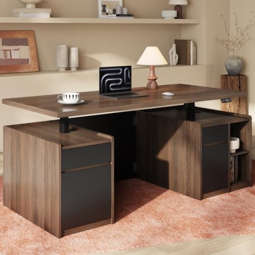ModernMate 71" Executive Electric Standing Desk with 3 Drawers & Storage by ModernMate