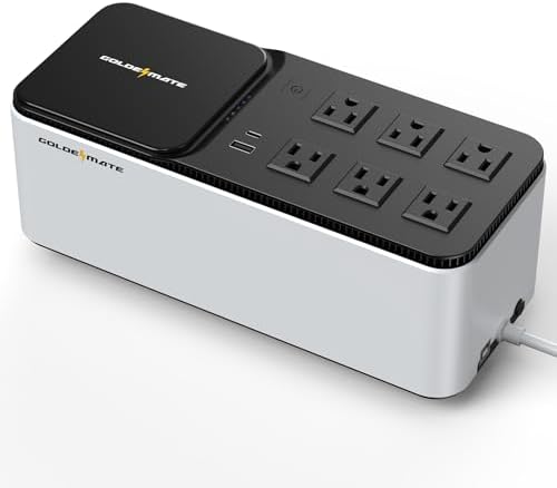 GOLDENMATE 600VA/360W Lithium UPS Battery Backup and Surge Protector by GOLDENMATE